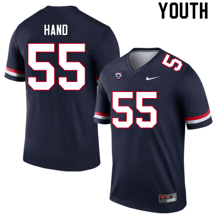 Youth #55 JT Hand Arizona Wildcats College Football Jerseys Sale-Navy - Click Image to Close
